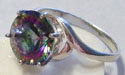 Sterling with Mystic Topaz, size 7