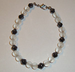 Lalik glass and black beads