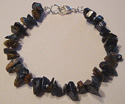Pietersite chips with Sterling beads