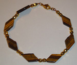 Tiger Eye with Gold Plated beads
